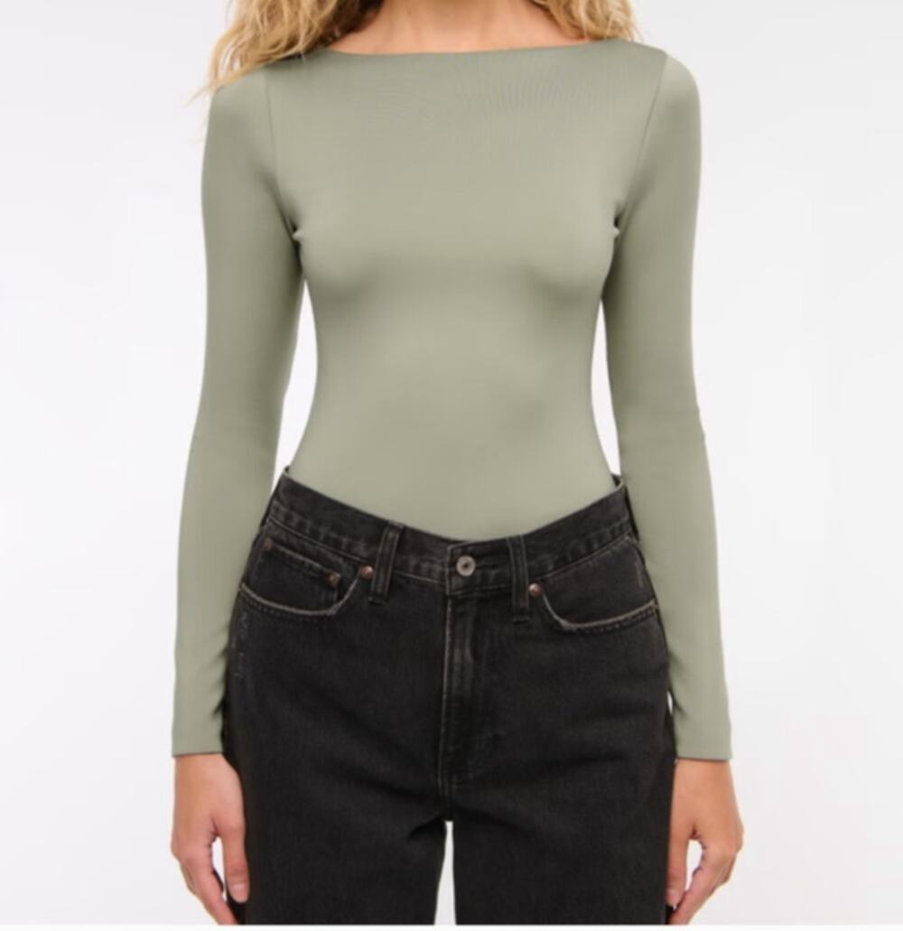 Abercrombie Sage Green Bodysuit Size XL NWT